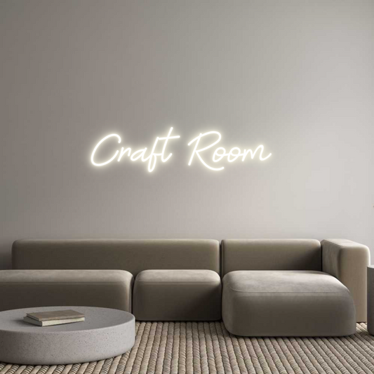 Custom Neon: Craft Room