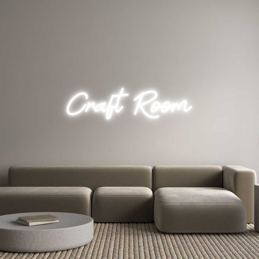 Custom Neon: Craft Room
