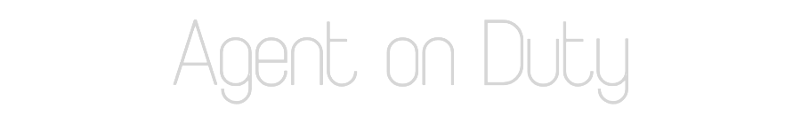 Custom Neon: Agent on Duty