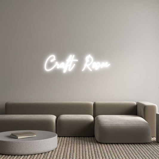 Custom Neon: Craft Room