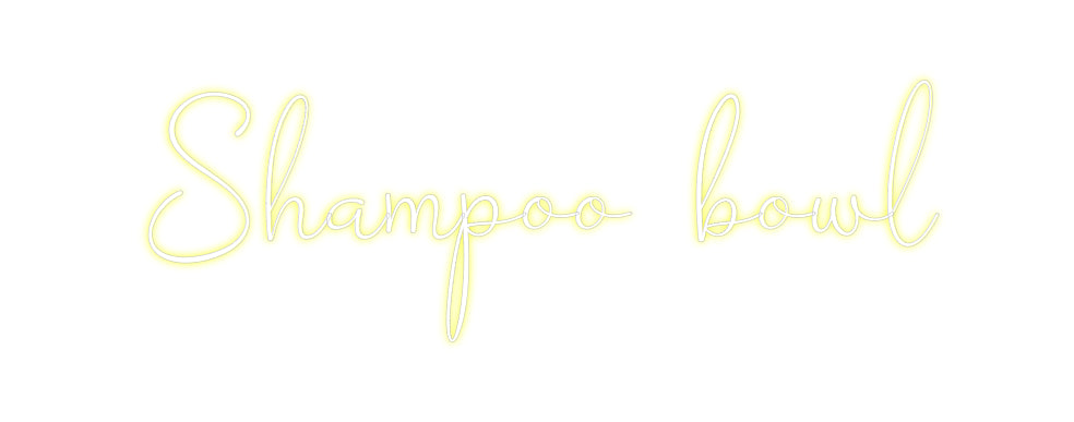 Custom Neon: Shampoo bowl