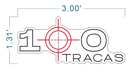 Custom Neon: 100 TRACAS - 3ft - Turquoise