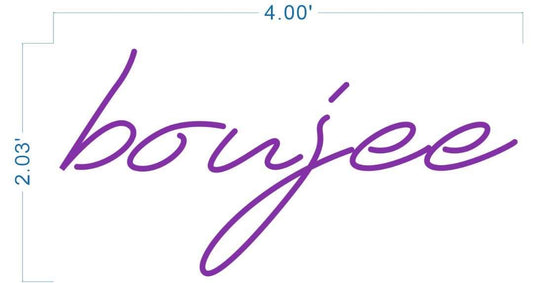boujee Neon Sign - Cut to Letter