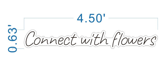 Connect with flowers 4.50ā + White Moon and Ice Blue Flowers 16ā