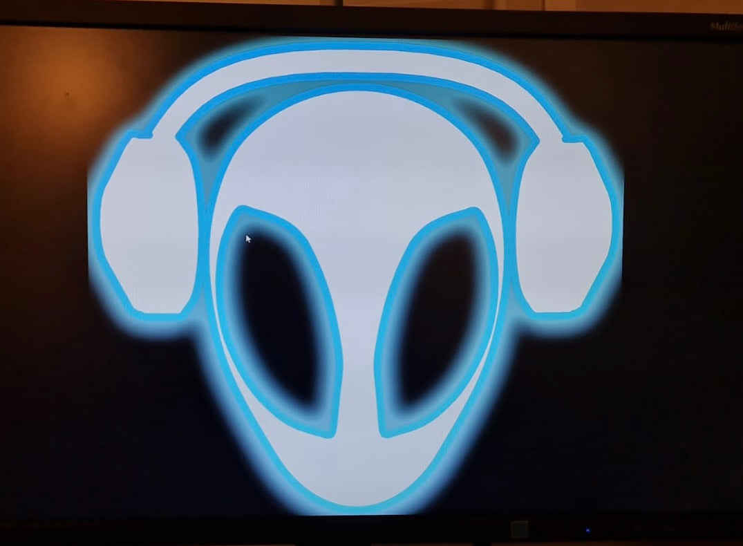 SPACE EAR Text and Logo RGB LED Sign - Colour Changing - 60cm