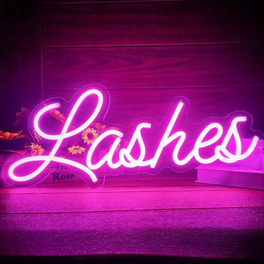 Lashes - Neon Sign