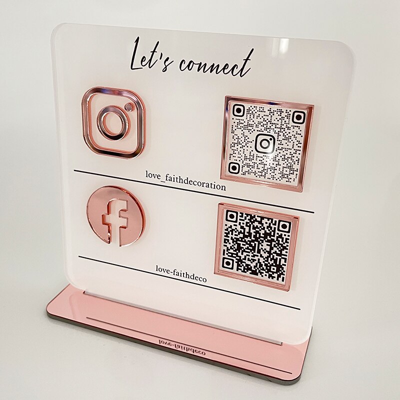 QR Code Acrylic Sign – AcarPlus