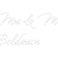 Custom Neon: Mrs & Mrs
Bo...