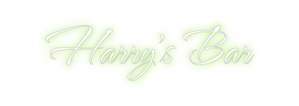 Custom Neon: Harry's Bar