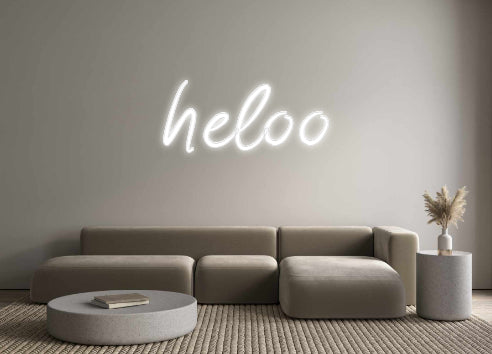 Custom Neon: heloo