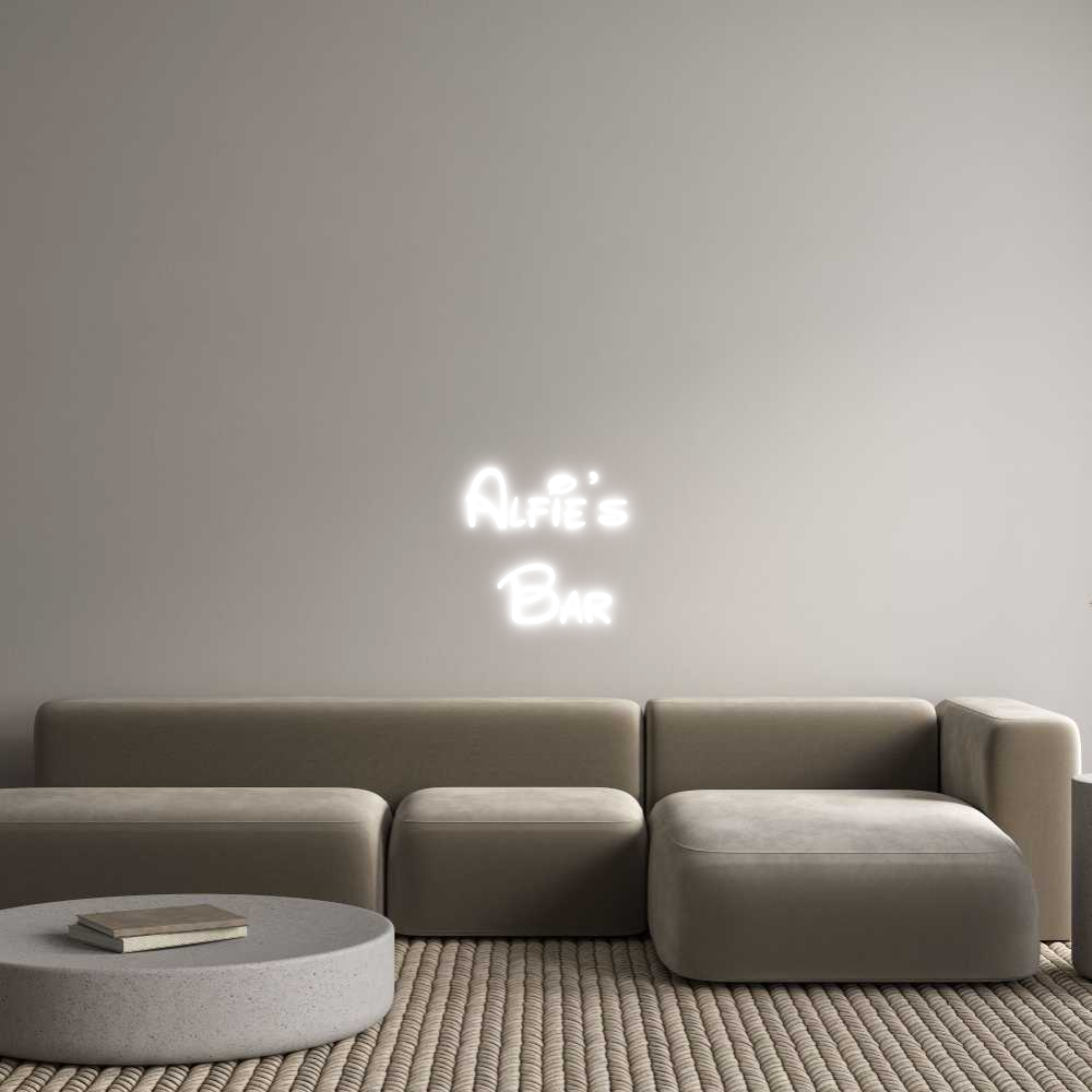 Custom Neon: Alfie's 
Bar