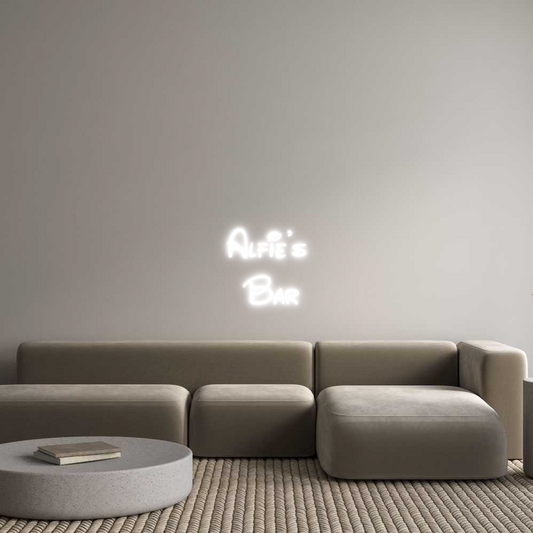 Custom Neon: Alfie's 
Bar