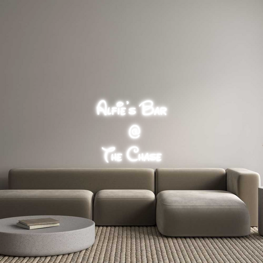 Custom Neon: Alfie's Bar 
...