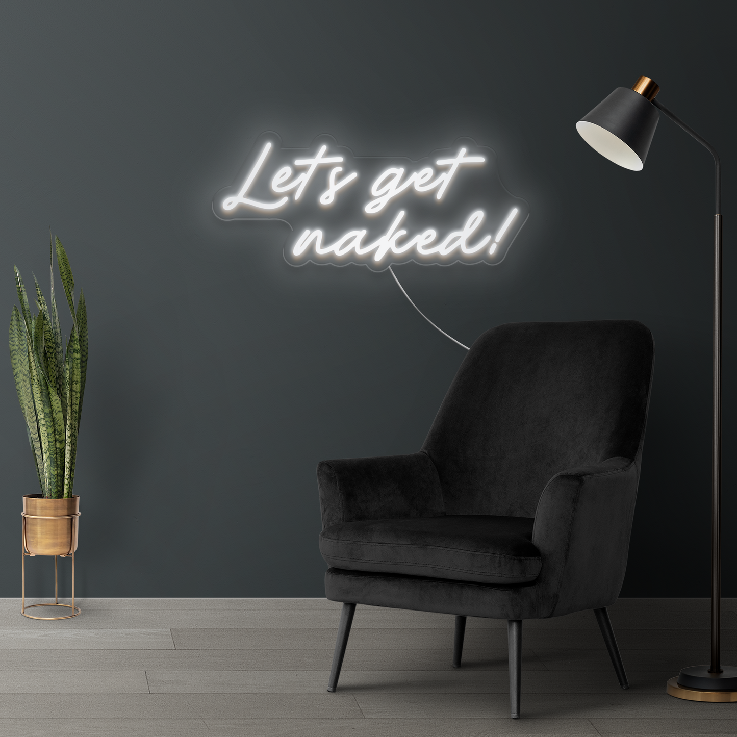 Lets get naked! LED Neon Sign