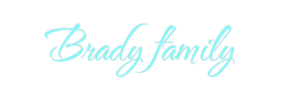 Custom Neon: Brady family