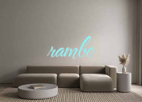 Custom Neon: rambo