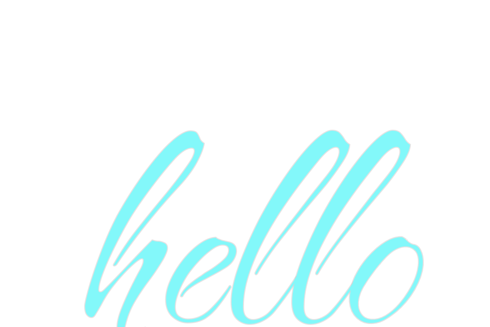 Custom Neon: hello