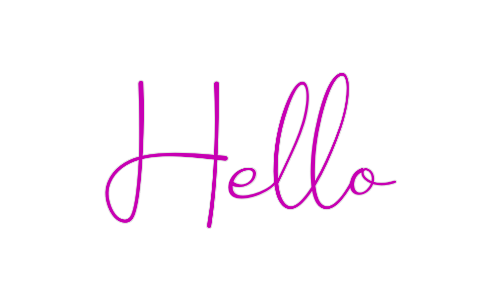 Custom Neon: Hello