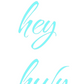 Custom Neon: hey
hwy