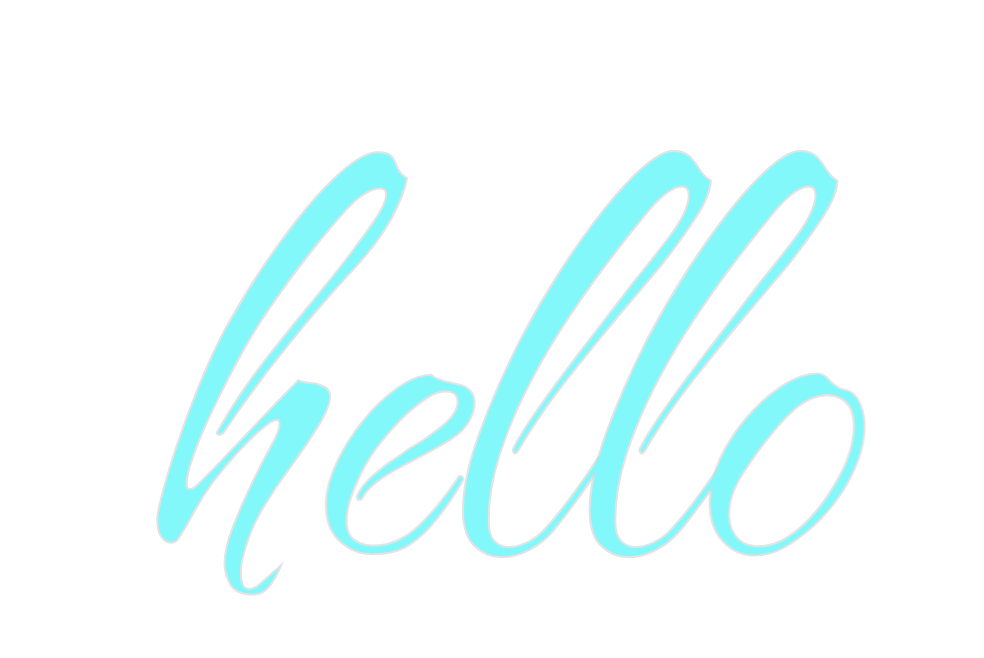 Custom Neon: hello