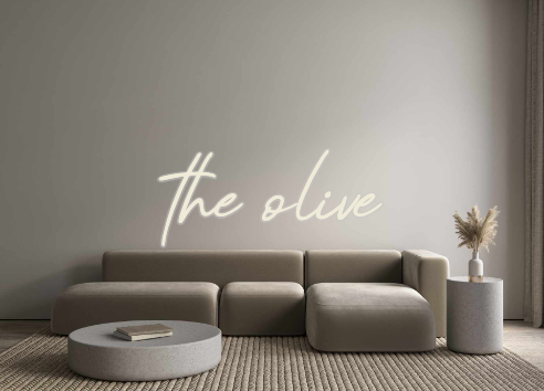 Custom Neon: the olive