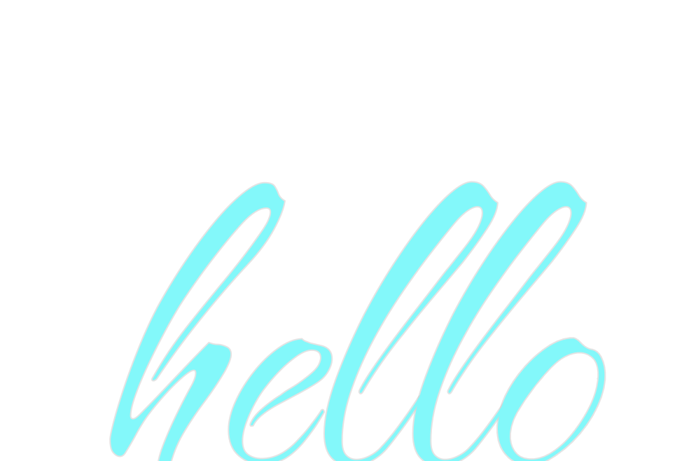 Custom Neon: hello