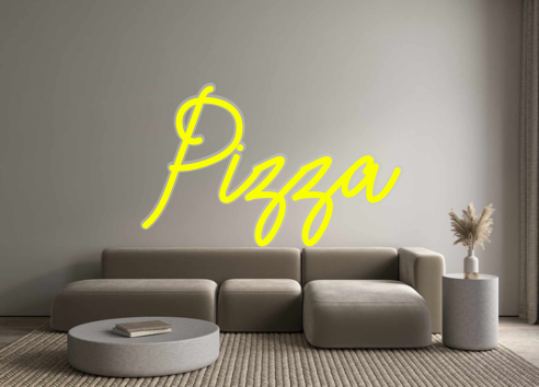 Custom Neon: Pizza