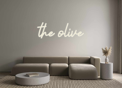 Custom Neon: the olive