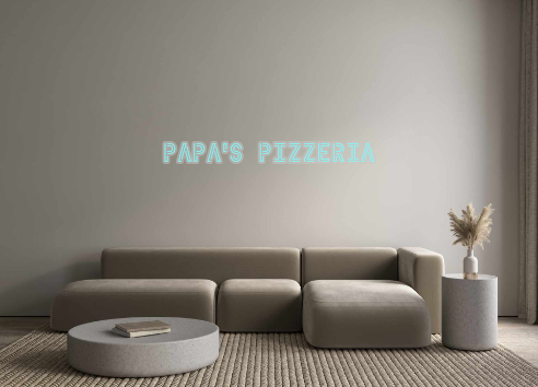 Custom Neon: Papa's Pizzeria