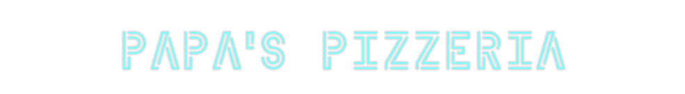 Custom Neon: Papa's Pizzeria