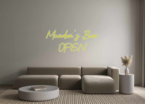 Custom Neon: Munden’s Bar
...