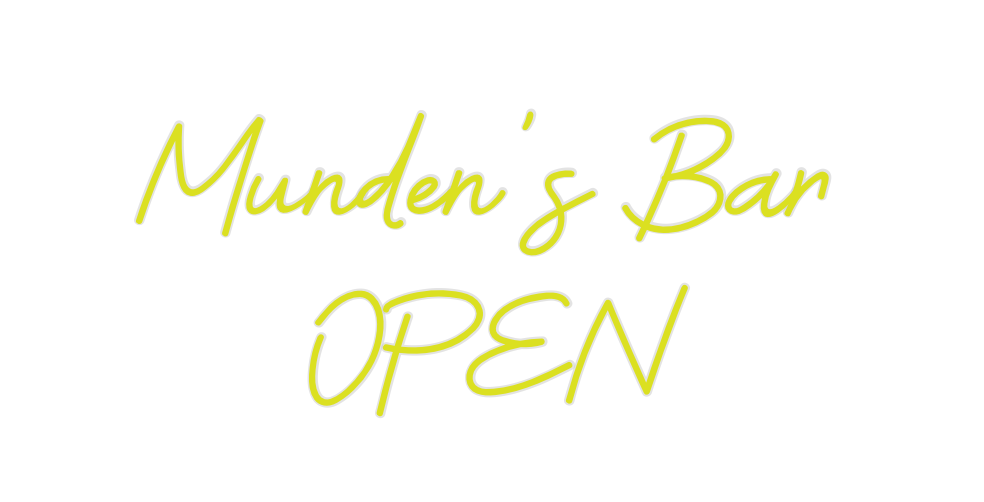 Custom Neon: Munden’s Bar
...