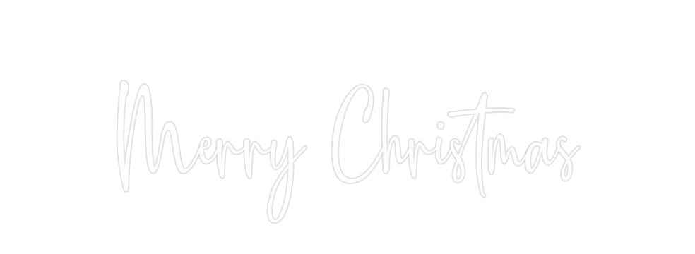 Custom Neon: Merry Christmas