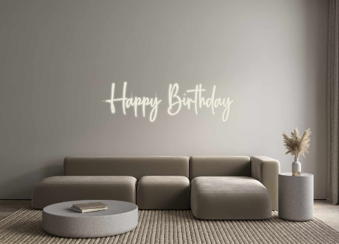 Custom Neon: Happy Birthday