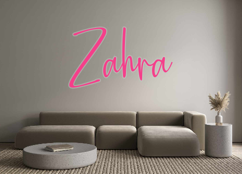 Custom Neon: Zahra