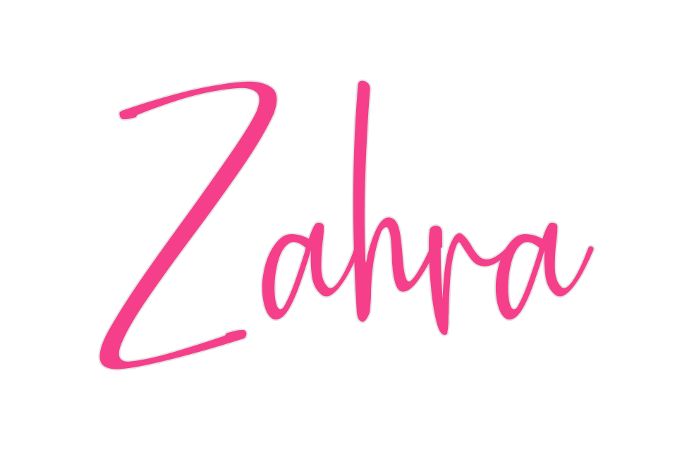 Custom Neon: Zahra