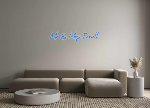 Custom Neon: Mr & Mrs Dault