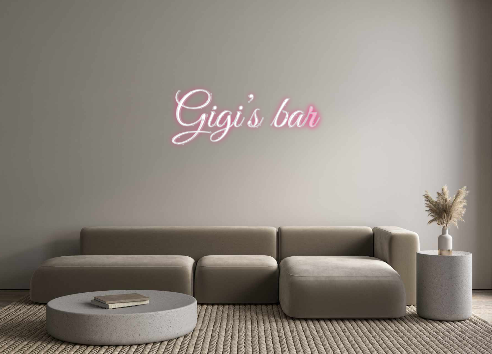 Custom Neon: Gigi’s bar