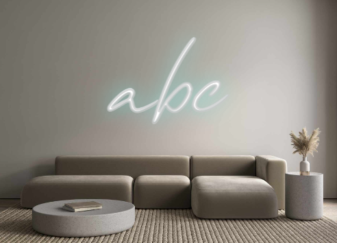 Custom Neon: abc