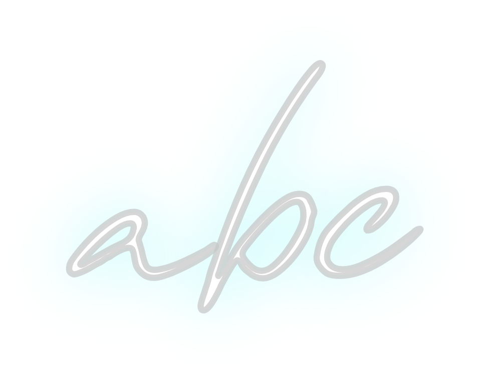 Custom Neon: abc