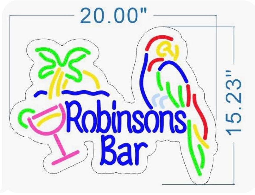 2x Robinsons Bar Neon Sign - %70 Payment