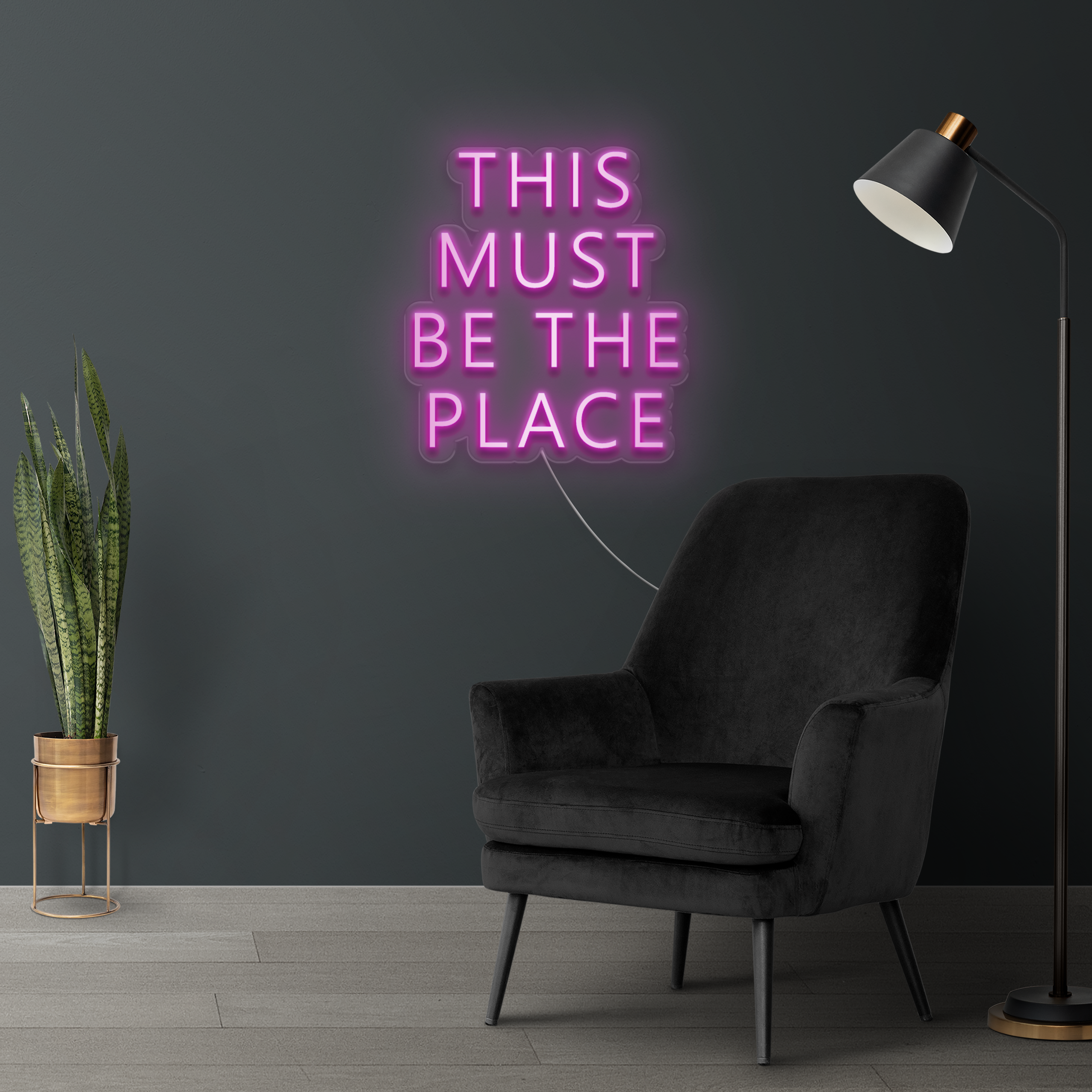 THIS MUST BE THE PLACE - Insegna Neon LED 